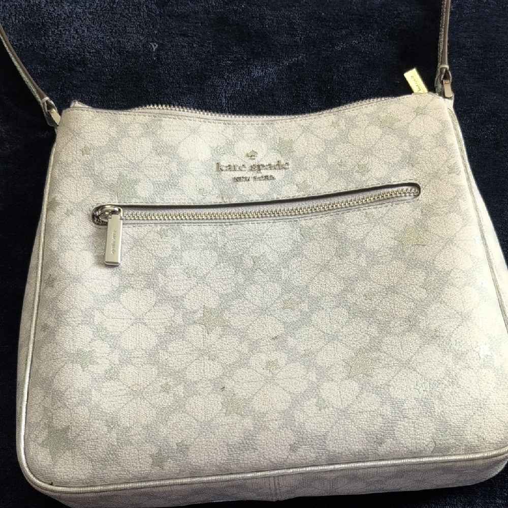 Kate Spade Cream Crossbody Bag with Signature Monogram